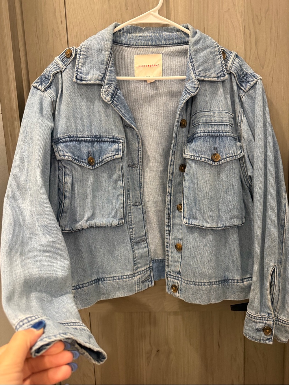 Lucky Brand Light Wash Denim Jacket - Women's Light Blue